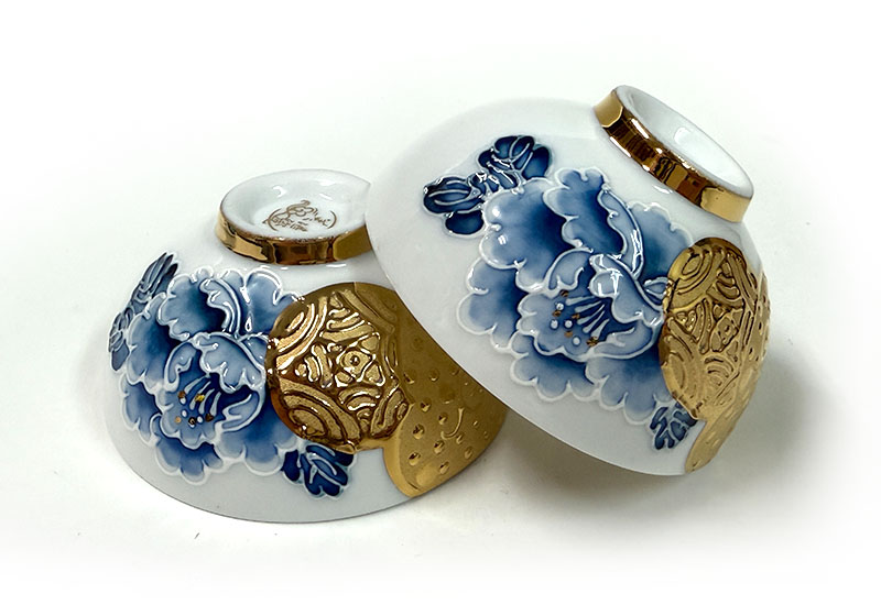 新青花富貴財源福祿壺組